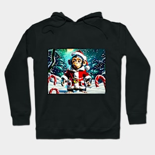 Santa Baby Chimpanzee Hoodie